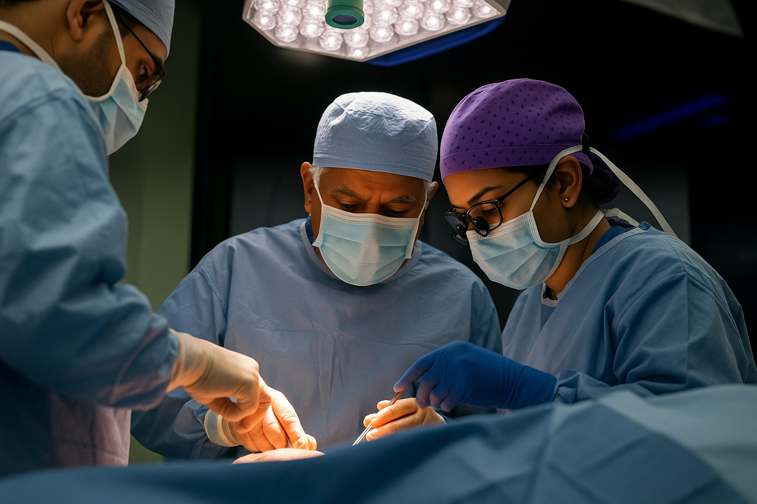 Advanced cardiac operating room equipped for bypass and valve surgeries under Dr. Arijit Dutta’s supervision.